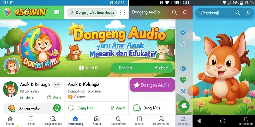 Antarmuka intuitif dan menarik dari 456WIN yang menampilkan cerita dongeng.