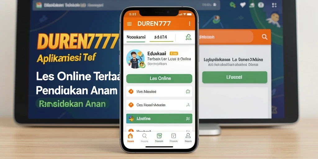 Antarmuka pengguna DUREN777 yang ramah dan fungsional untuk belajar online.