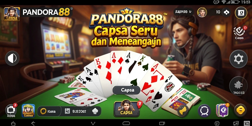 Tampilan antarmuka menarik game Capsa PANDORA88.
