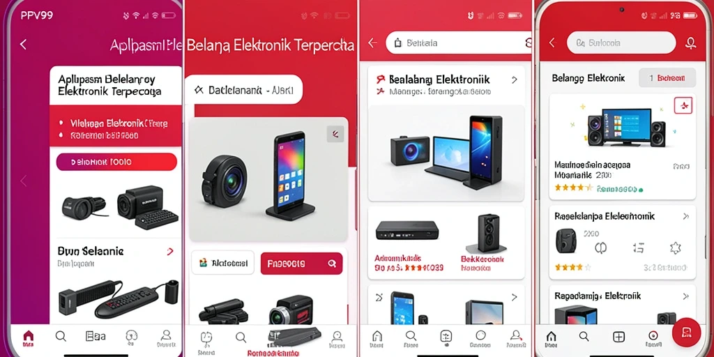 Antarmuka PPV99 yang sederhana dan menarik untuk belanja elektronik.