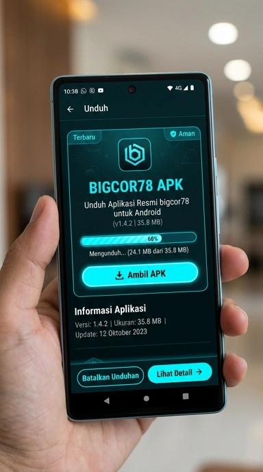 Tampilan halaman APK bigcor78